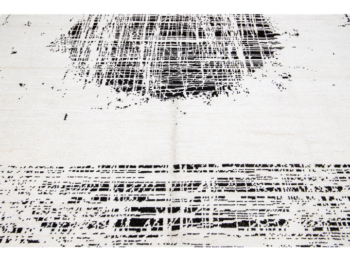 Modern Moroccan Wool Rug 9 X 12