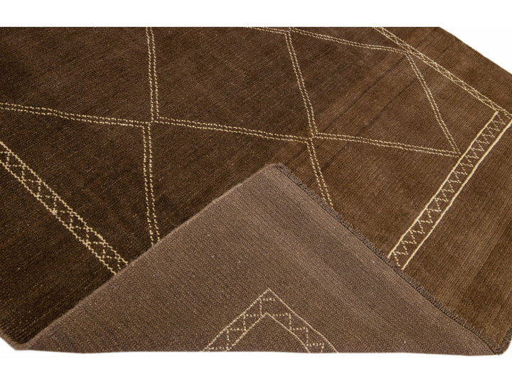 Modern Moroccan Wool Rug 7 X 10