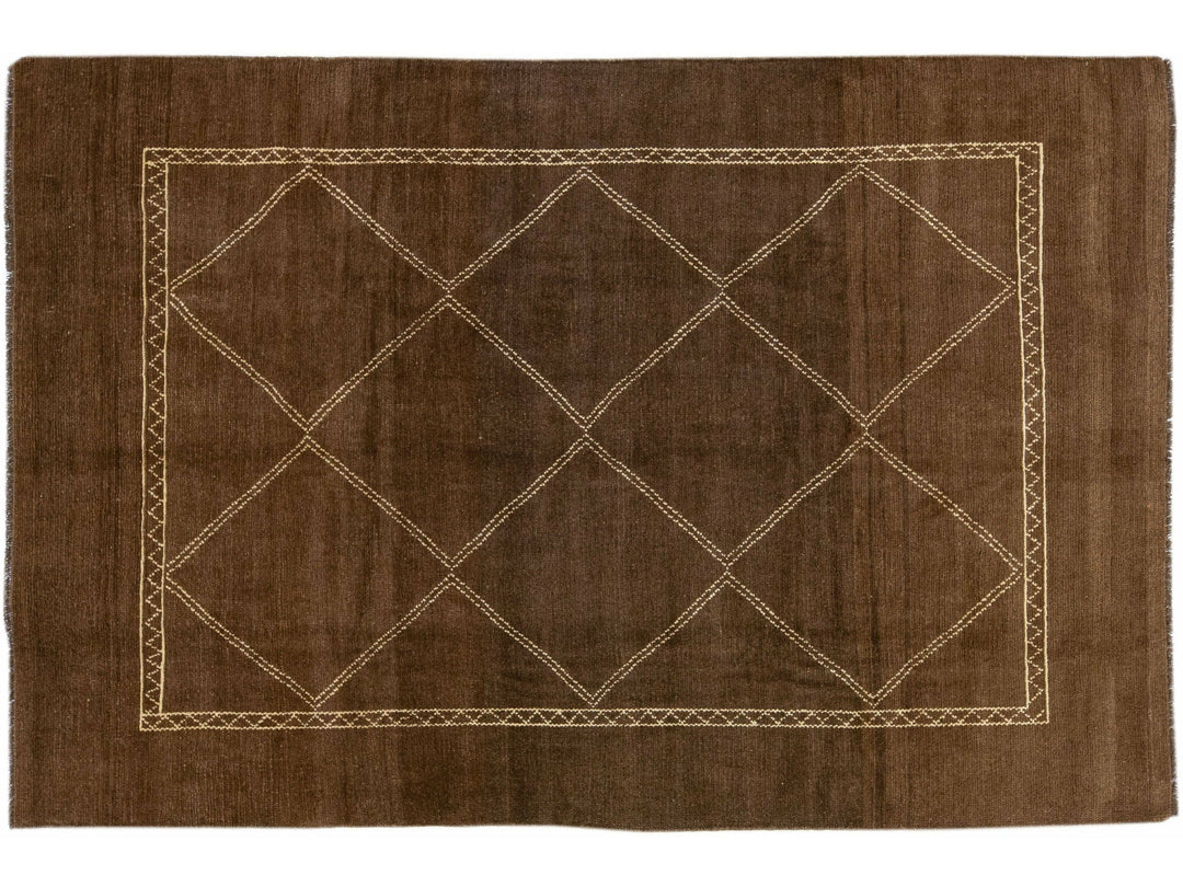 Modern Moroccan Wool Rug 7 X 10