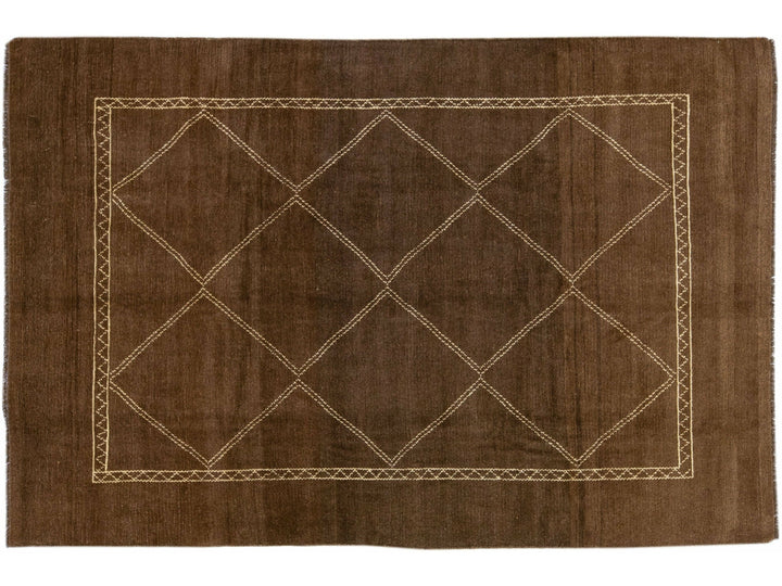 Modern Moroccan Wool Rug 7 X 10