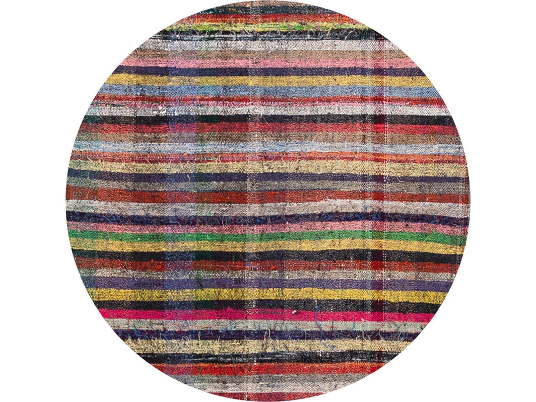 Vintage Flat-Weave Wool Runner 3 X 18