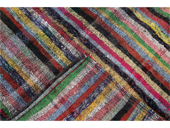 Vintage Flat-Weave Wool Runner 3 X 18