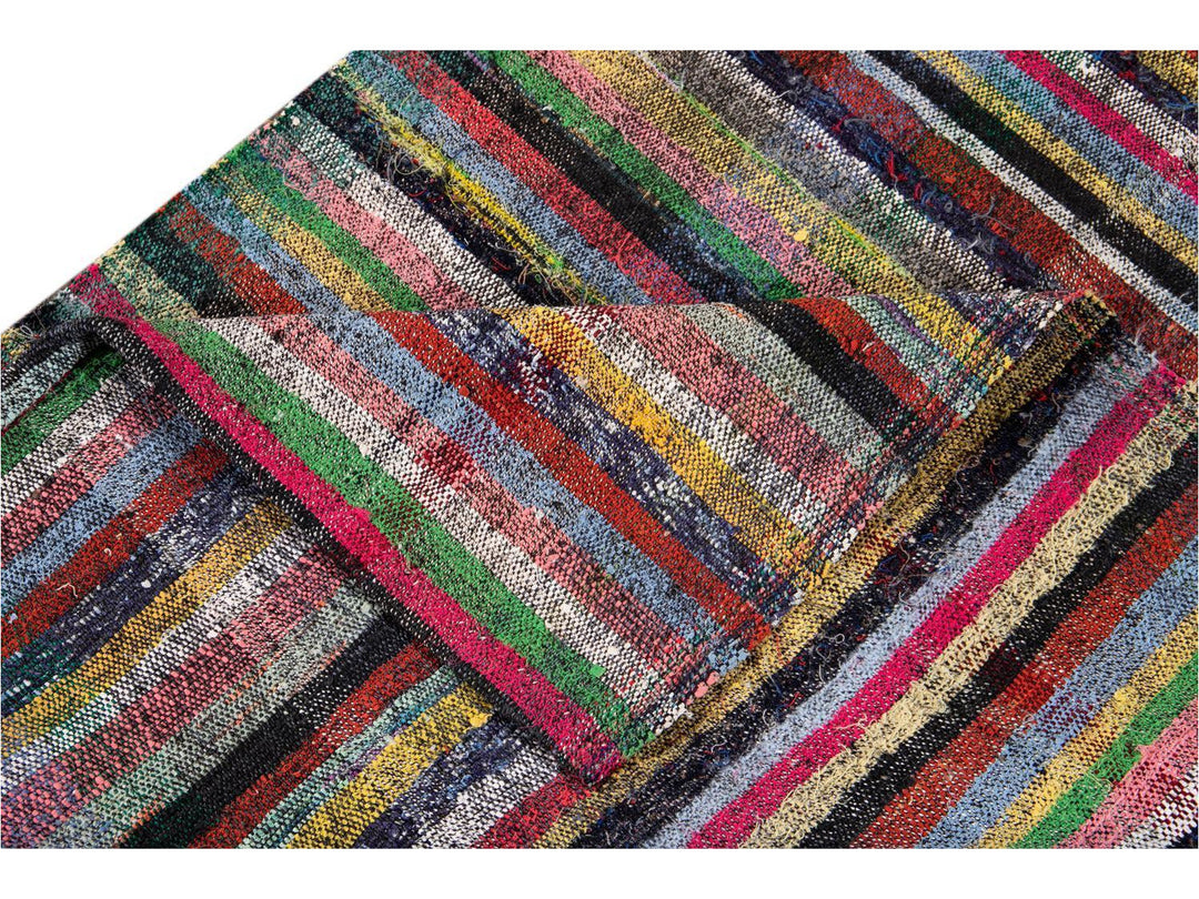 Vintage Flat-Weave Wool Runner 3 X 18