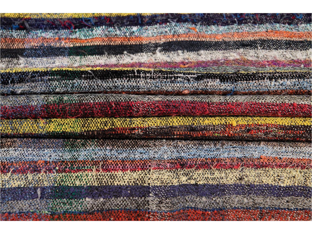 Vintage Flat-Weave Wool Runner 3 X 18