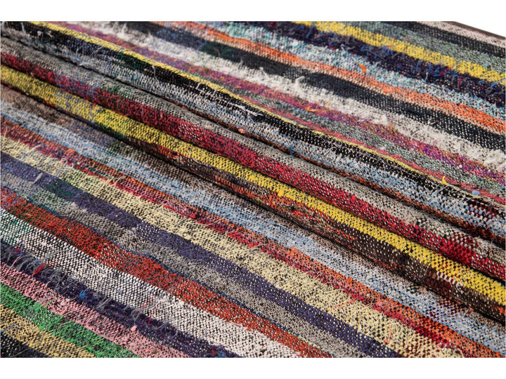 Vintage Flat-Weave Wool Runner 3 X 18