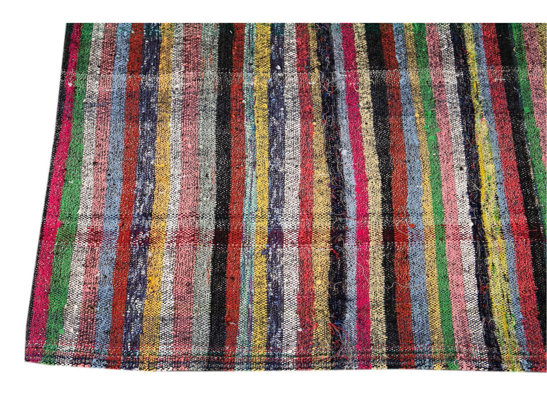 Vintage Flat-Weave Wool Runner 3 X 18