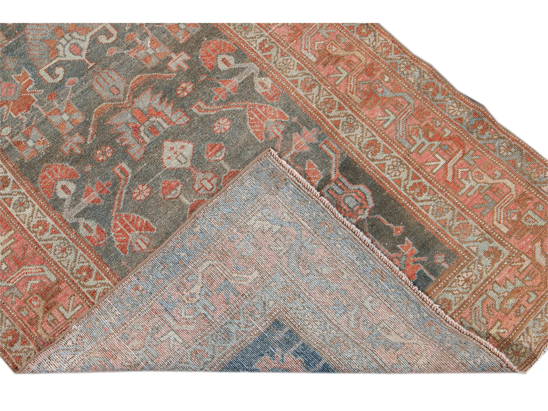 Antique Malayer Wool Runner 4 X 10