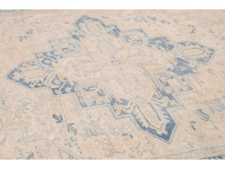 Antique Heriz Wool Rug 7 X 9