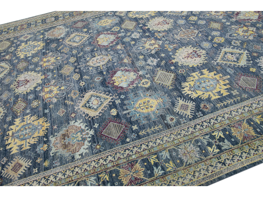 Modern Indian Mahal Wool Rug 10 X 14