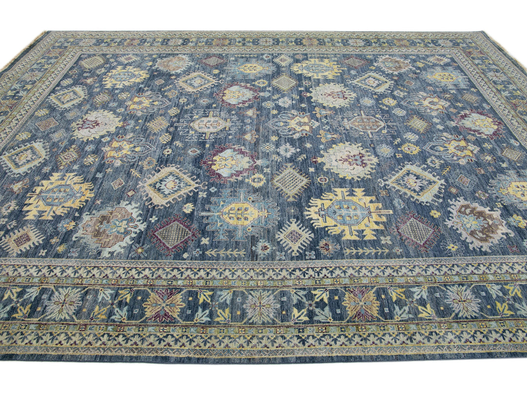 Modern Indian Mahal Wool Rug 10 X 14