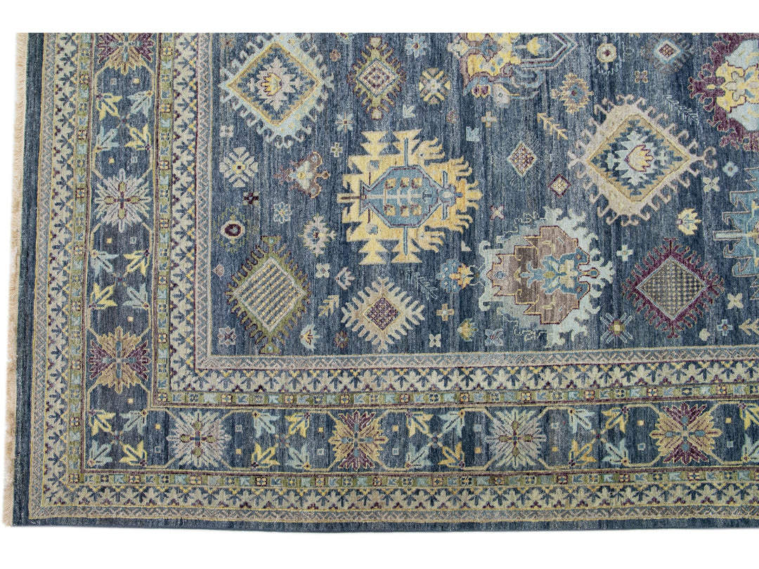 Modern Indian Mahal Wool Rug 10 X 14