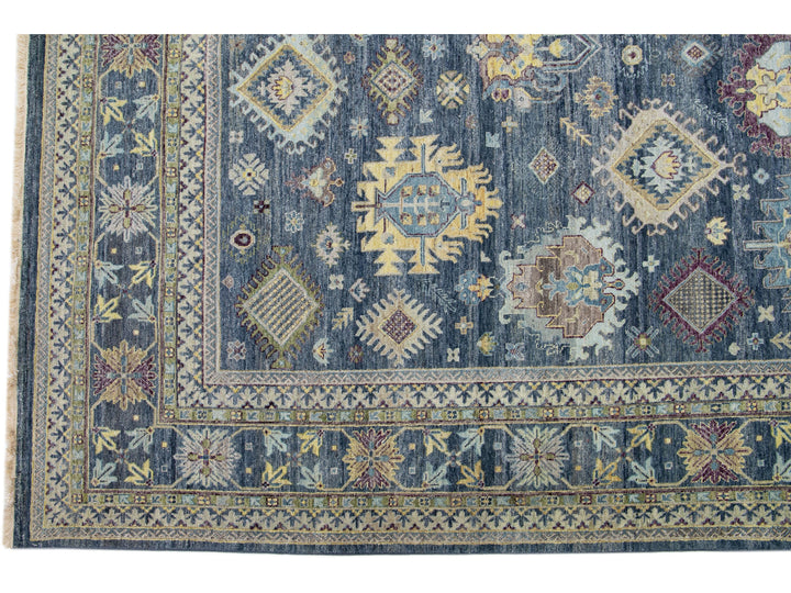 Modern Indian Mahal Wool Rug 10 X 14