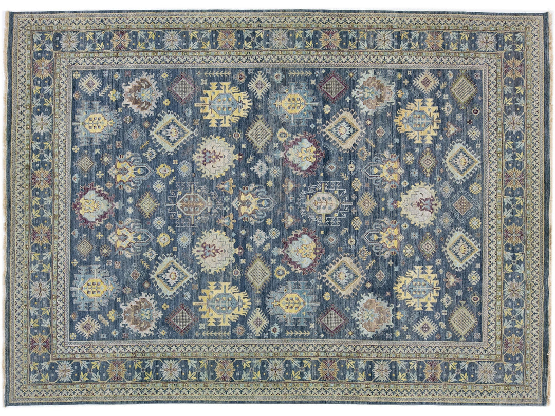 Modern Indian Mahal Wool Rug 10 X 14