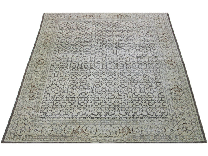 Antique Tabriz Wool Rug 11 X 13