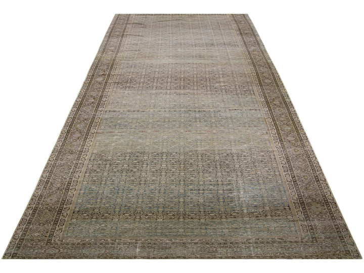 Antique Malayer Wool Rug 8 X 21