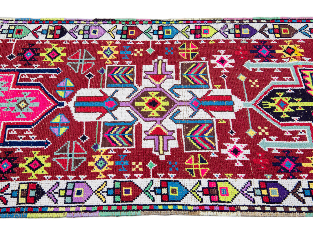 Vintage Turkish Wool Runner 3 X 11