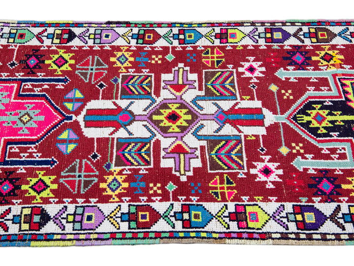 Vintage Turkish Wool Runner 3 X 11