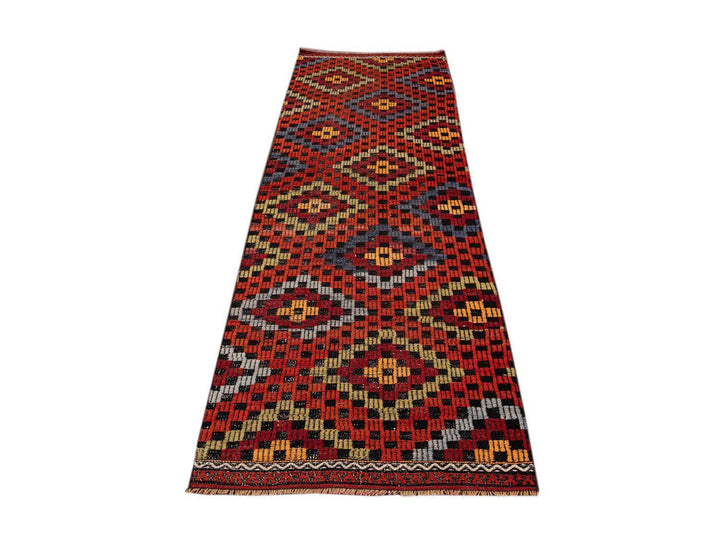 Vintage Sumakh Wool Runner  3 X 9