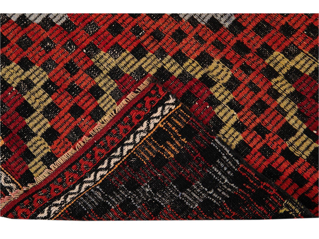 Vintage Sumakh Wool Runner  3 X 9