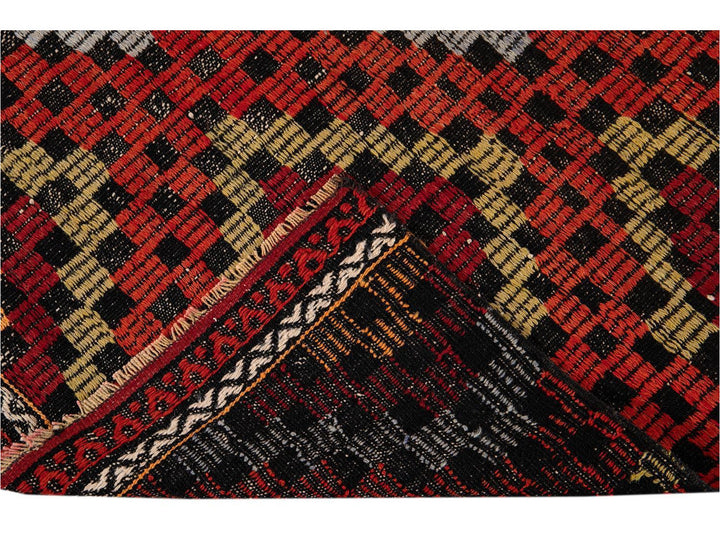 Vintage Sumakh Wool Runner  3 X 9