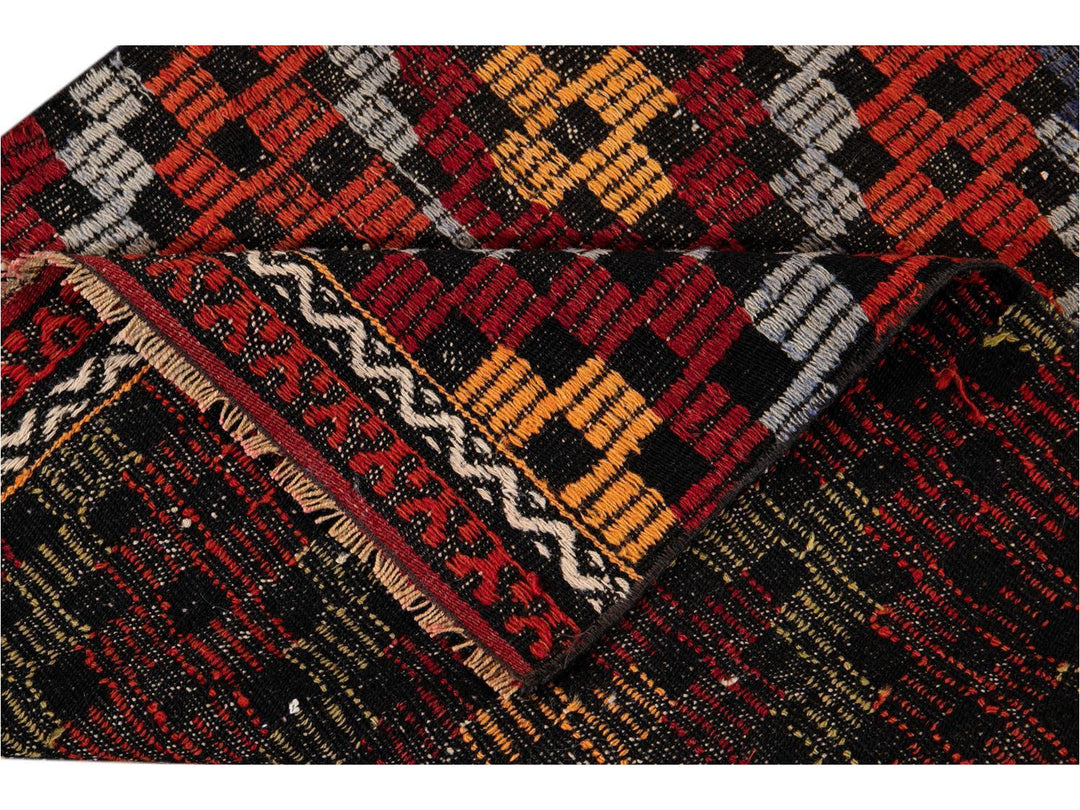 Vintage Sumakh Wool Runner  3 X 9