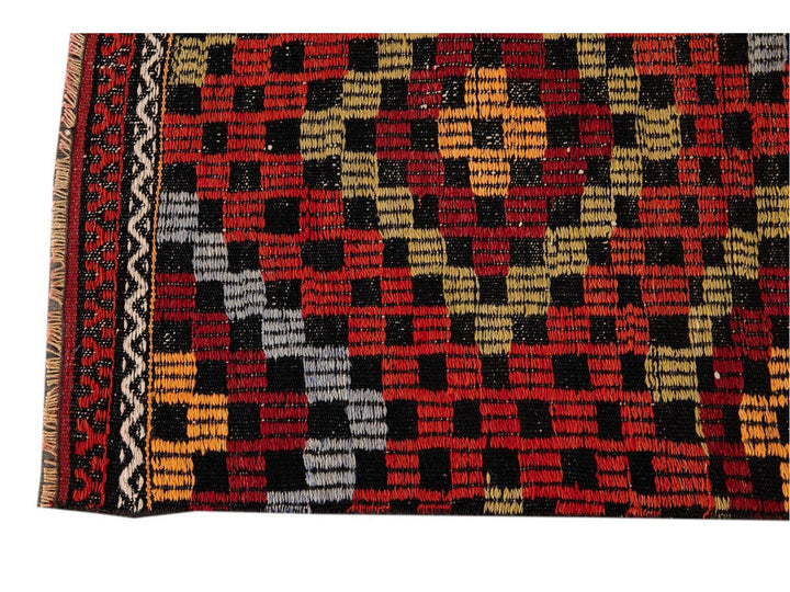 Vintage Sumakh Wool Runner  3 X 9