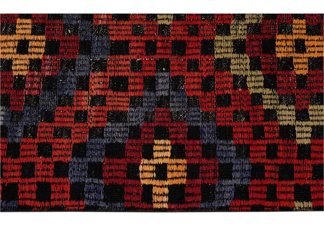 Vintage Sumakh Wool Runner  3 X 9