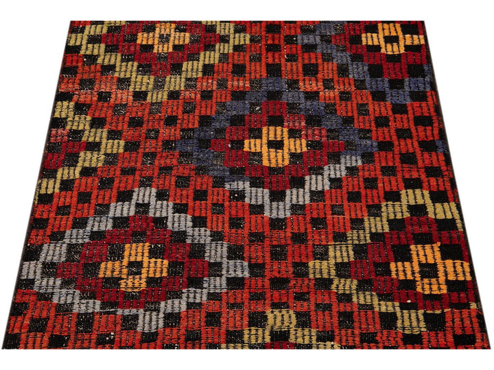 Vintage Sumakh Wool Runner  3 X 9