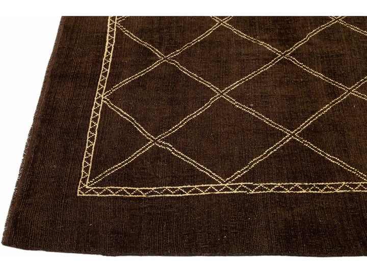 Modern Moroccan Wool Rug 7 X 10