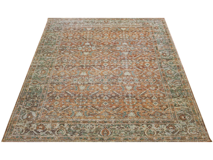 Modern Indian Artisan Wool Rug 10 X 14