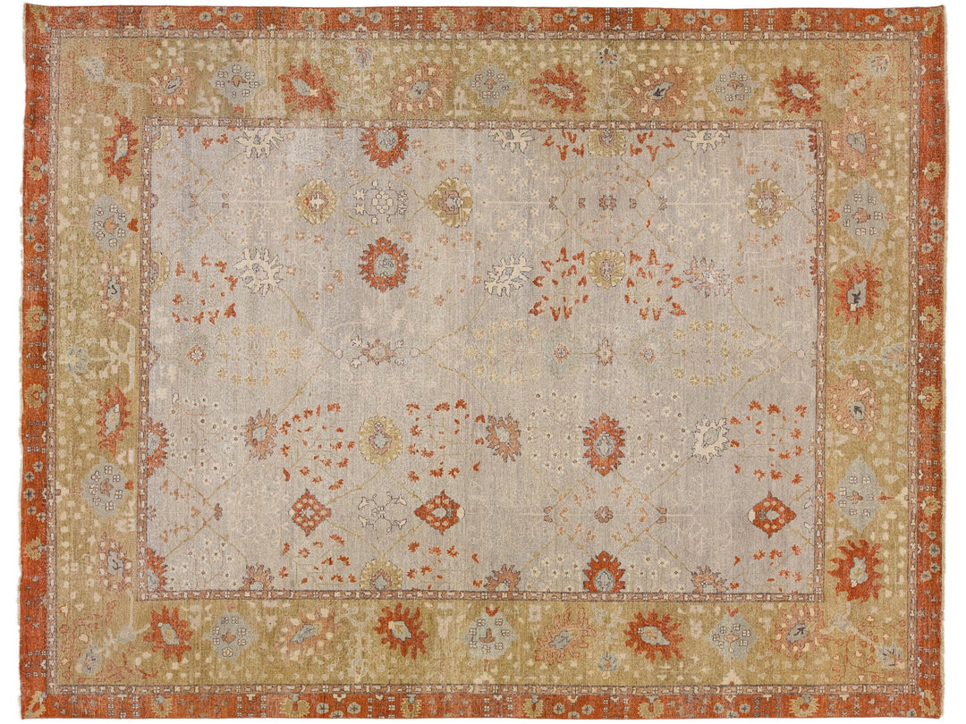 Modern Indian Artisan Wool Rug 12 x 15