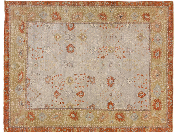 Modern Indian Artisan Wool Rug 12 x 15