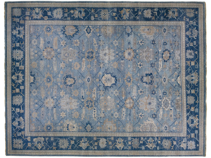 Modern Indian Artisan Wool Rug 15 x 19