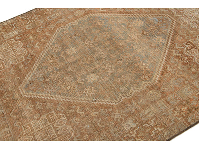 Antique Shiraz Wool Rug 5 X 6