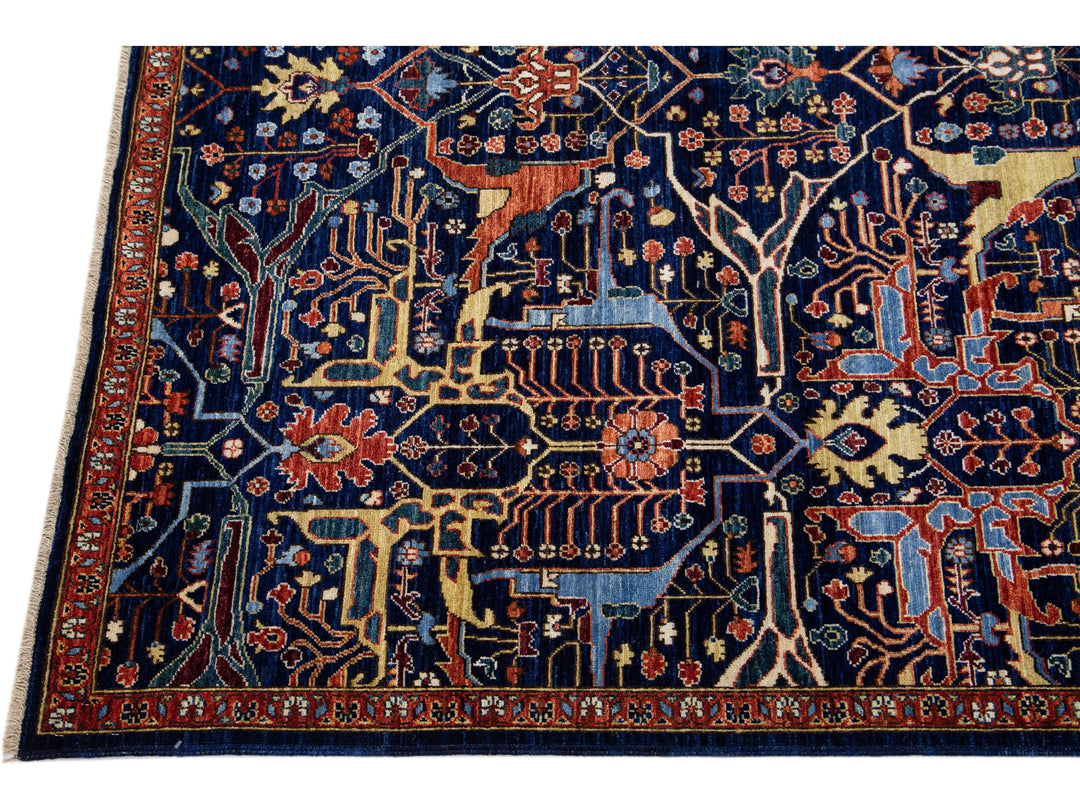 Modern Bidjar Wool Rug 6 X 9