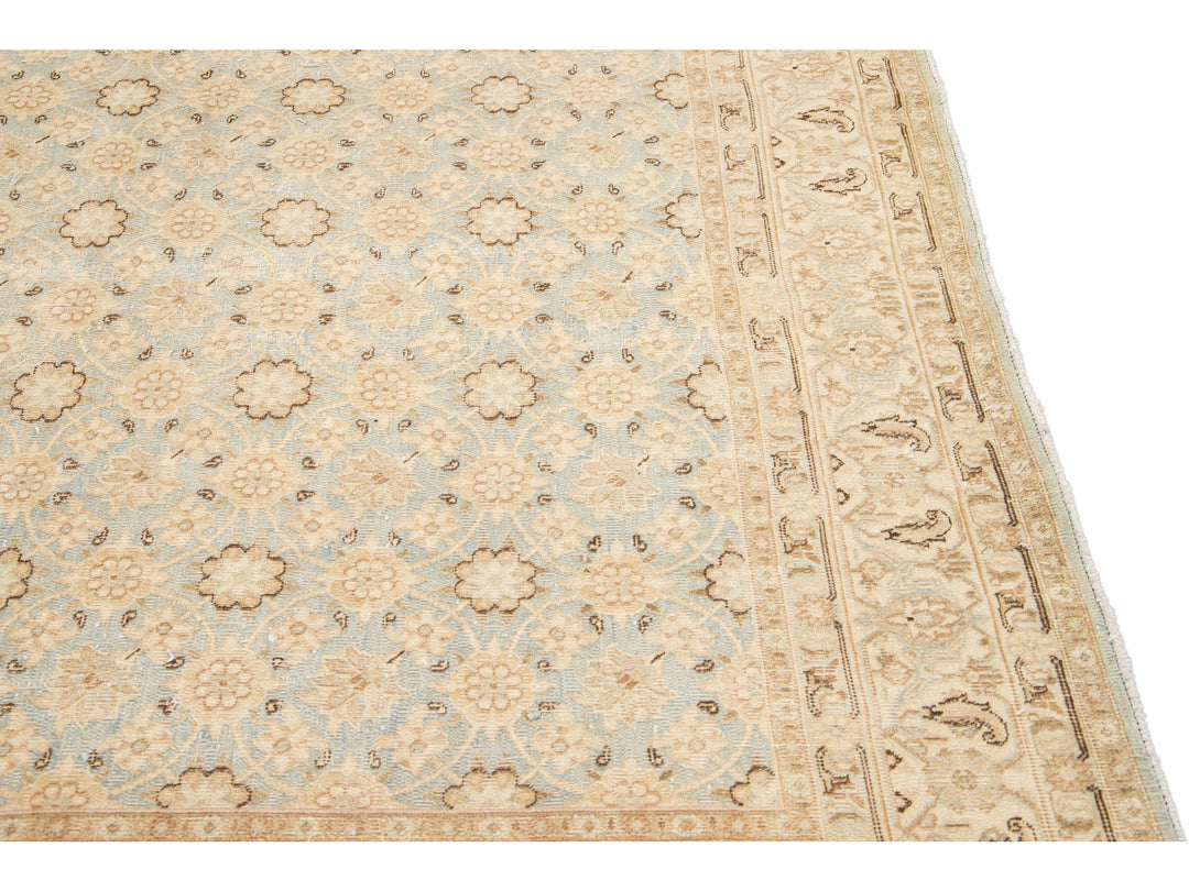 Antique Tabriz Wool Rug 6 X 7