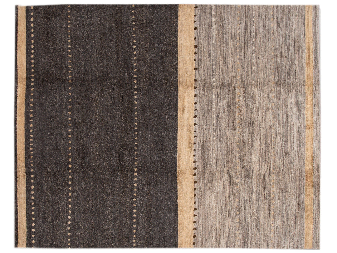 Modern Tibetan Wool Rug 9 X 12