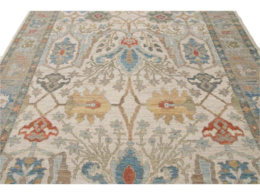 Modern Sultanabad Wool Rug 8 X 12
