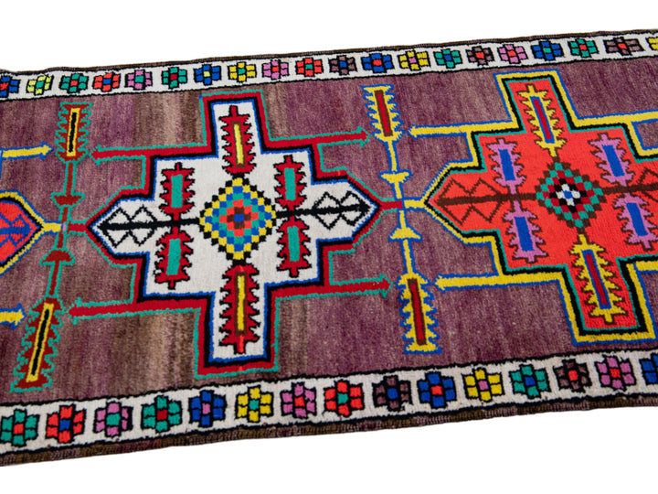 Vintage Turkish Wool Runner 3 X 13