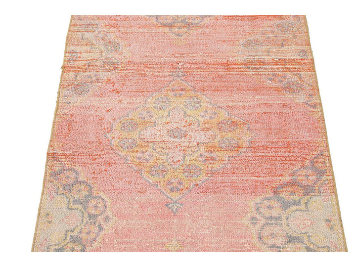 Vintage Turkish Geometric Wool Runner 3 X 11