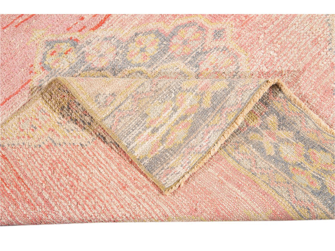 Vintage Turkish Geometric Wool Runner 3 X 11