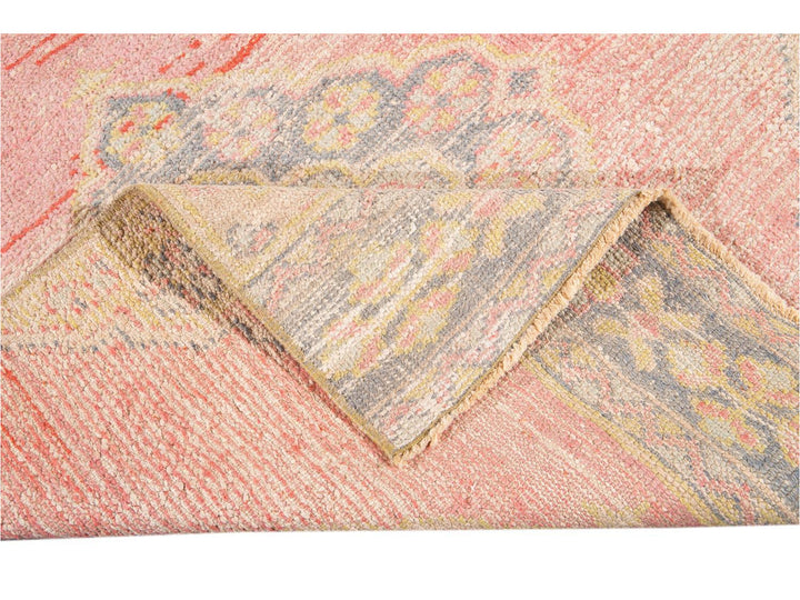 Vintage Turkish Geometric Wool Runner 3 X 11
