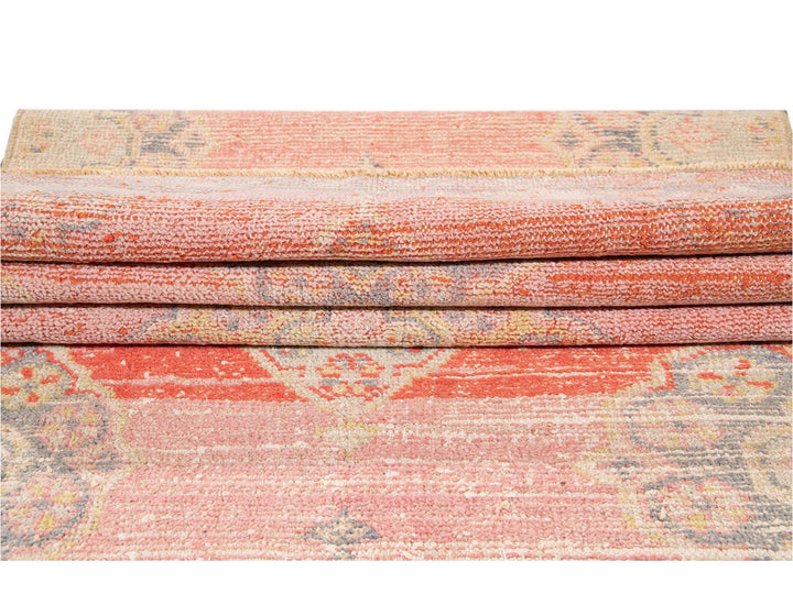 Vintage Turkish Geometric Wool Runner 3 X 11