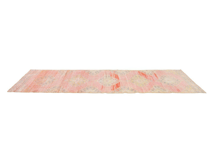 Vintage Turkish Geometric Wool Runner 3 X 11