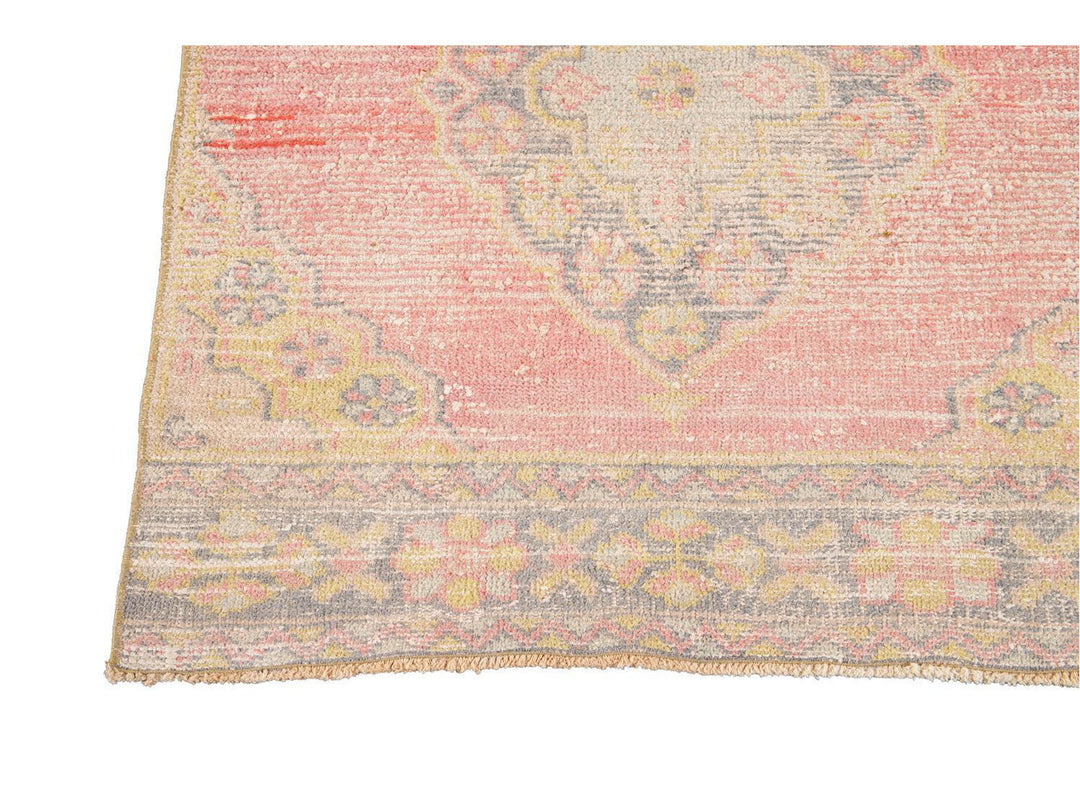 Vintage Turkish Geometric Wool Runner 3 X 11
