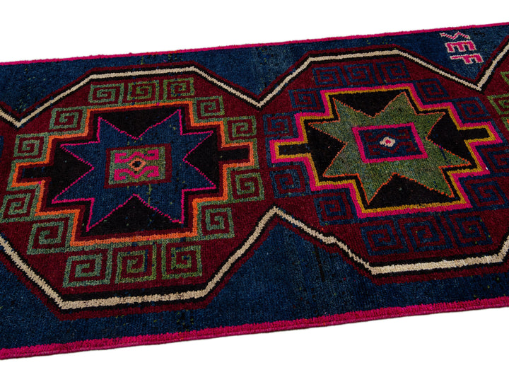 Vintage Turkish Wool Runner 4 X 13