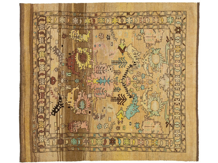 Transitional Revival Wool Rug 8 X 9