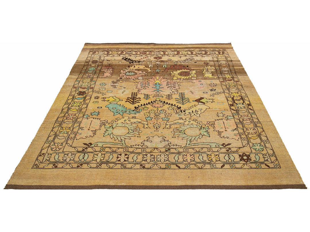 Transitional Revival Wool Rug 8 X 9