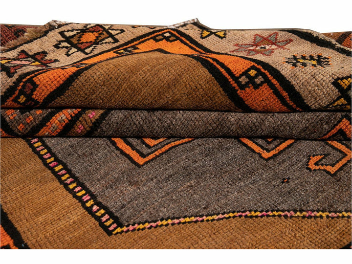 Vintage Azeri Wool Runner 5 X 12