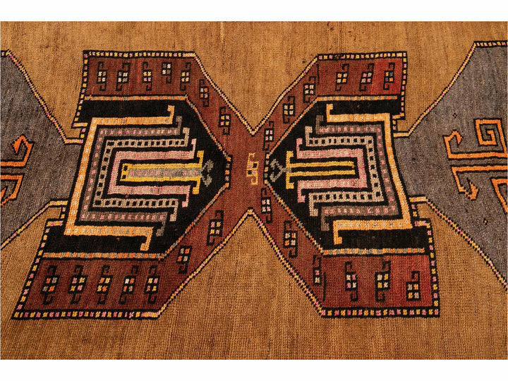 Vintage Azeri Wool Runner 5 X 12